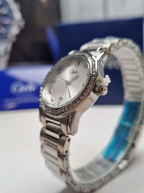 ساعت ست نقره ای